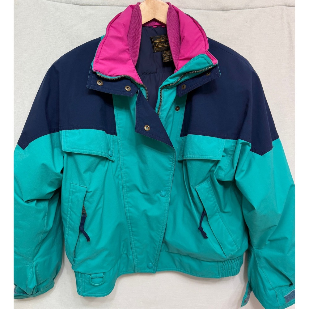 Vintage Eddie Bauer Gore-Tex Goose Down Colorblock Ski Jacket Medium